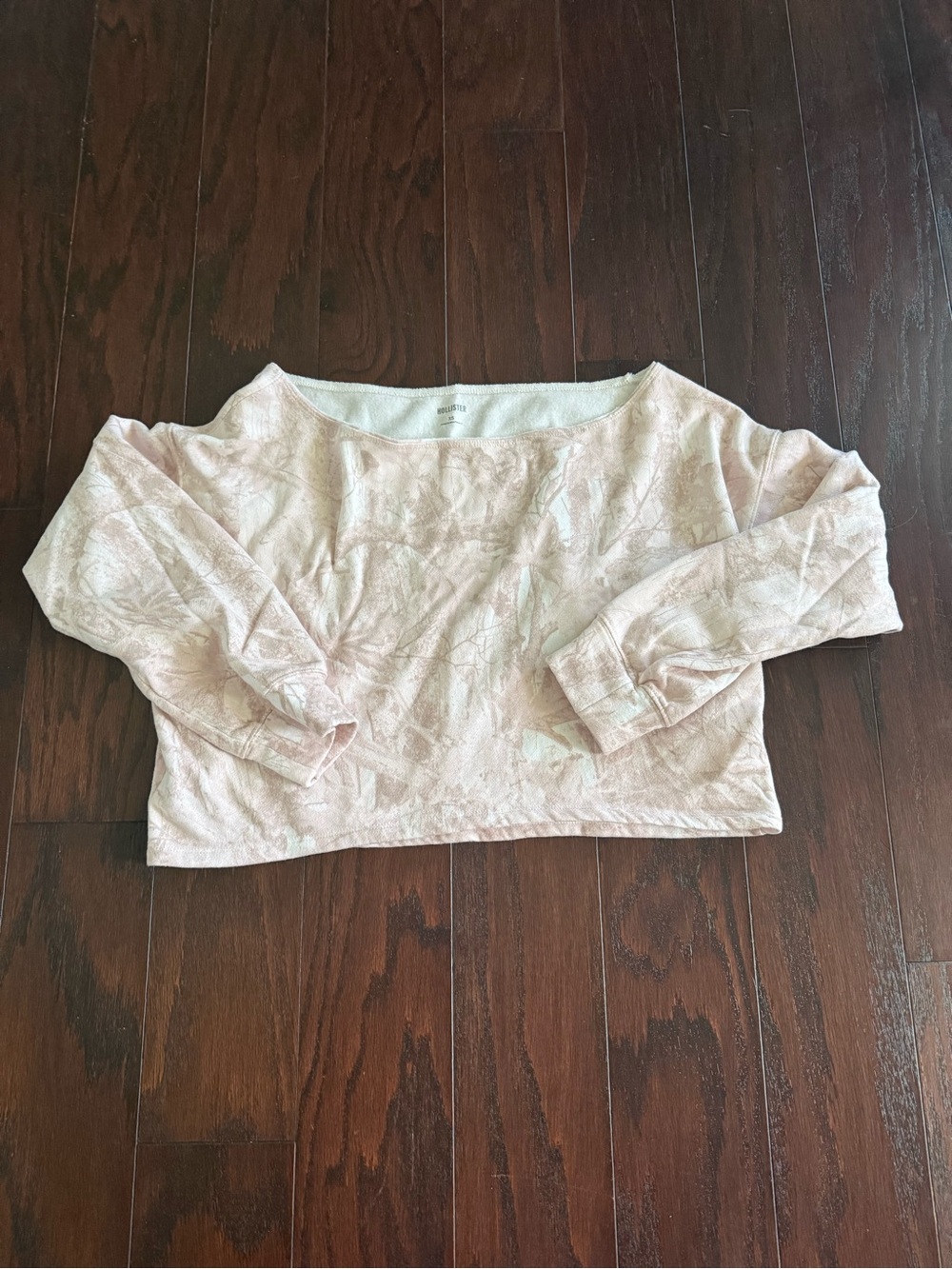 Hollister Pale Pink off shoulder Sweatshirt